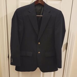 Men's Stafford Sports Coat Navy Blue Size 38 regular